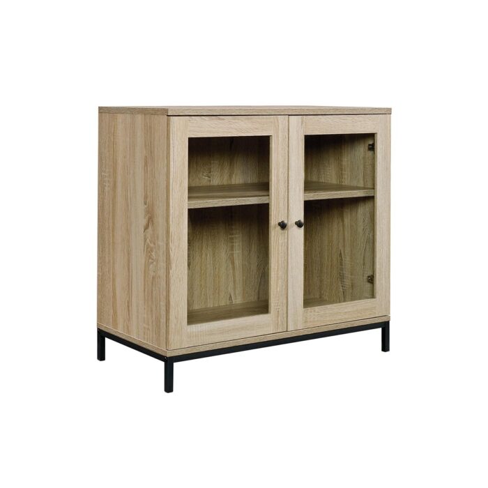 Solid Wood Rattan Tv Unit – Natural Finish - Imagen 2